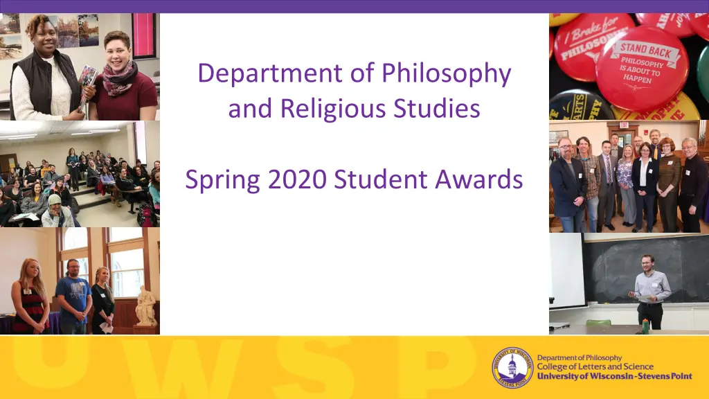 department of philosophy and religious studies