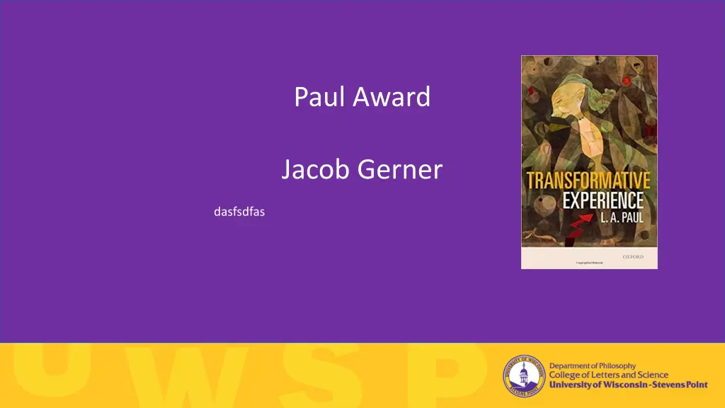 paul award