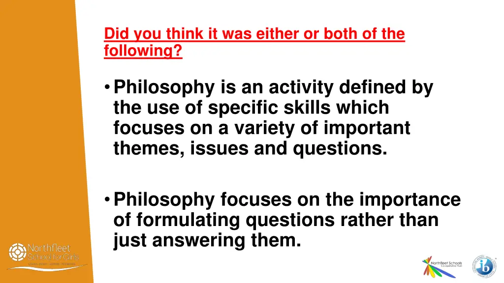 did you think it was either or both