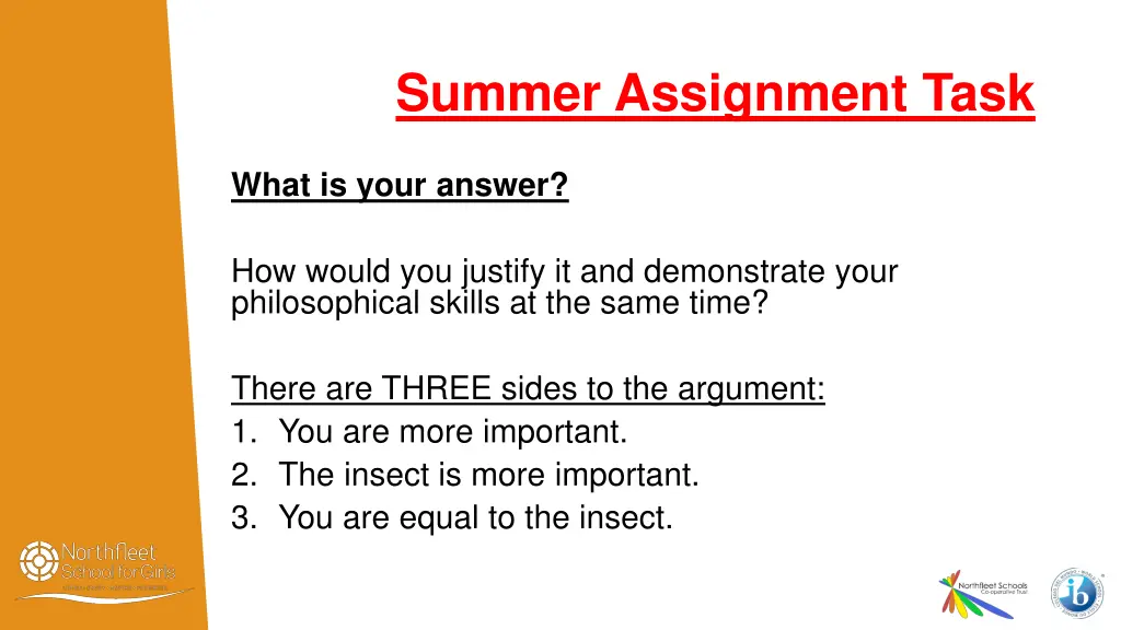 summer assignment task 1