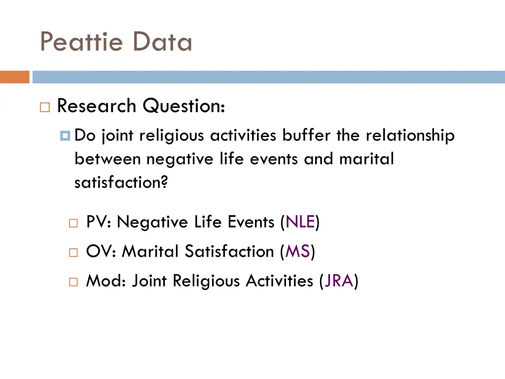peattie data
