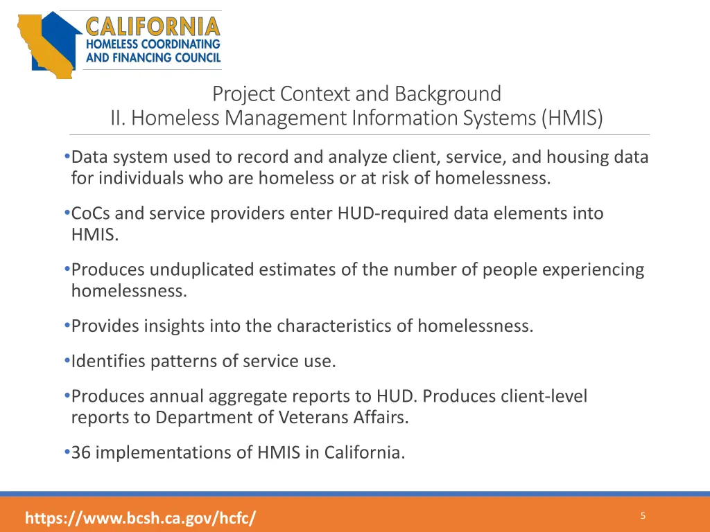 project context and background ii homeless