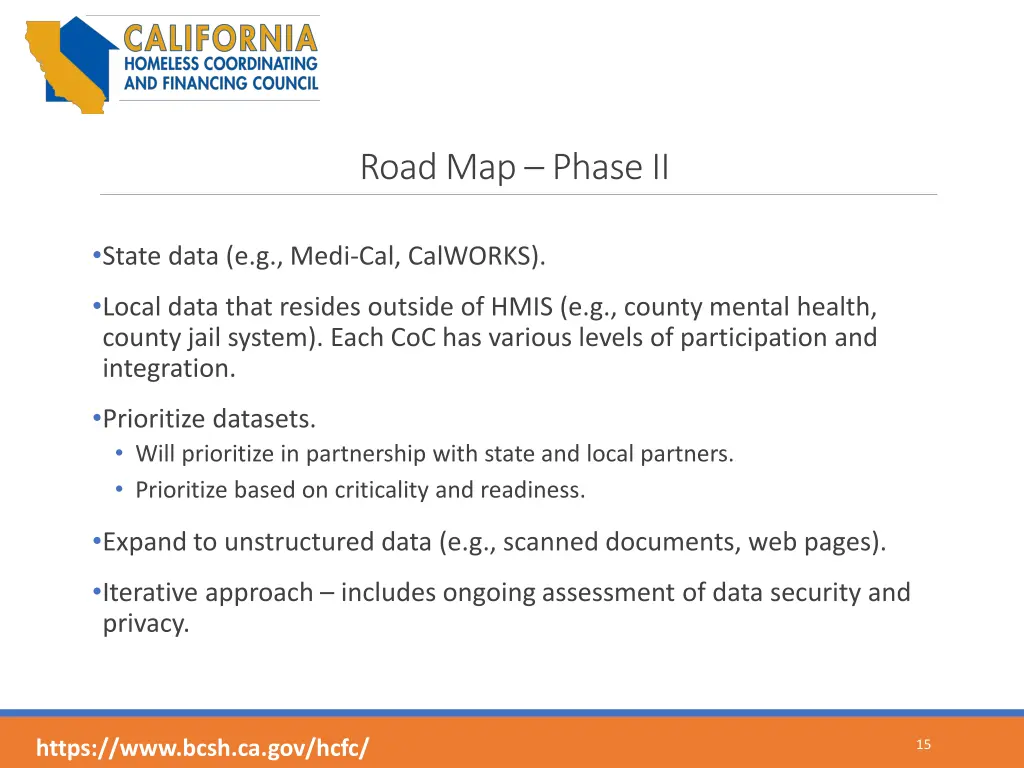 road map phase ii