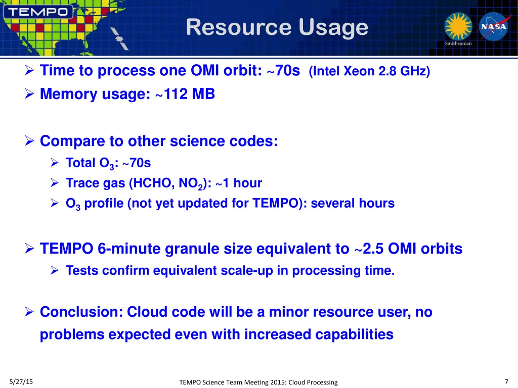 resource usage