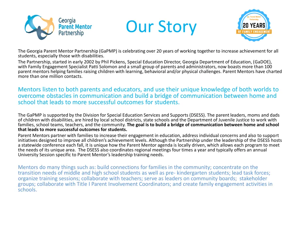 our story