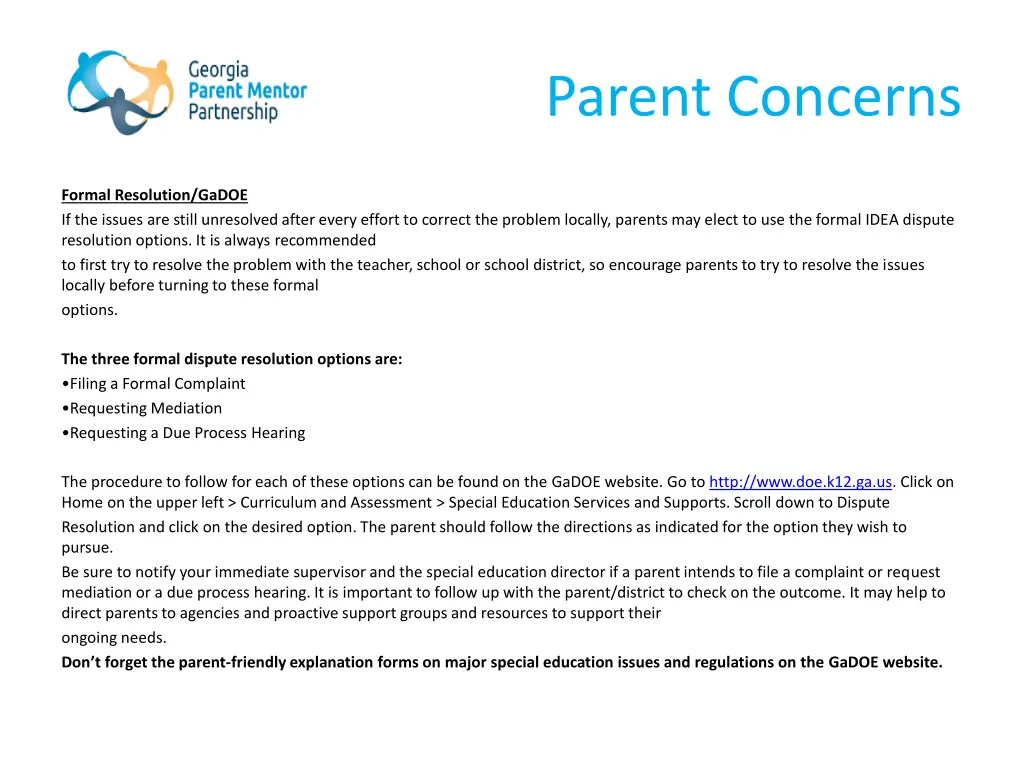 parent concerns 1