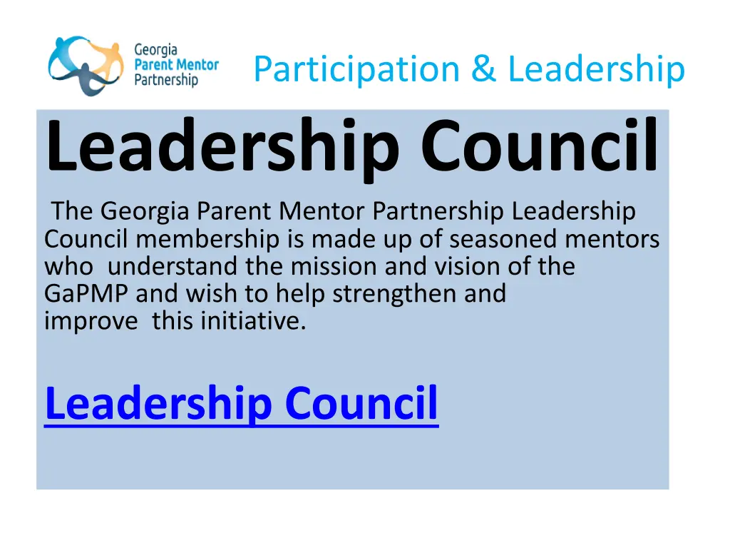participation leadership leadership council