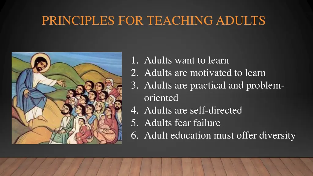 principles for teaching adults