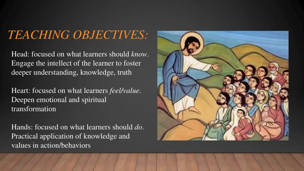 teaching objectives