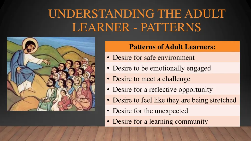 understanding the adult learner patterns