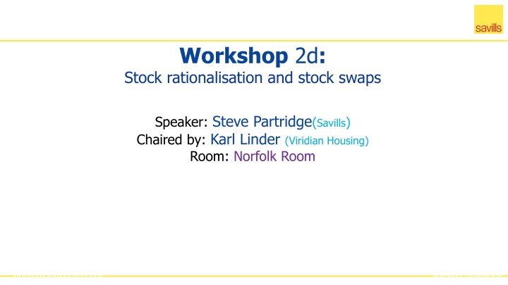 workshop 2d stock rationalisation and stock swaps