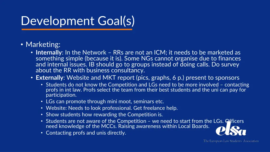 development goal s 1