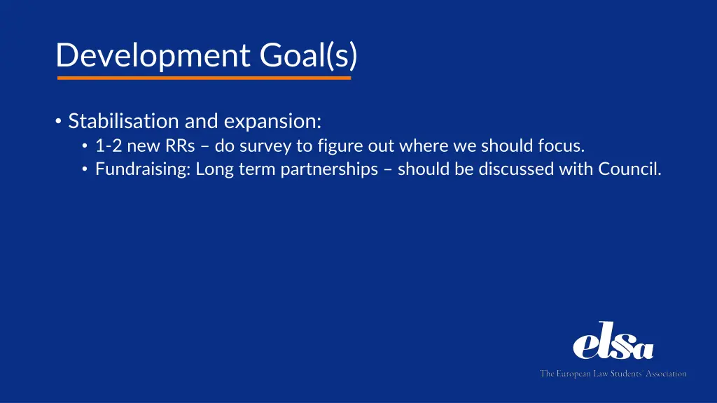 development goal s 2