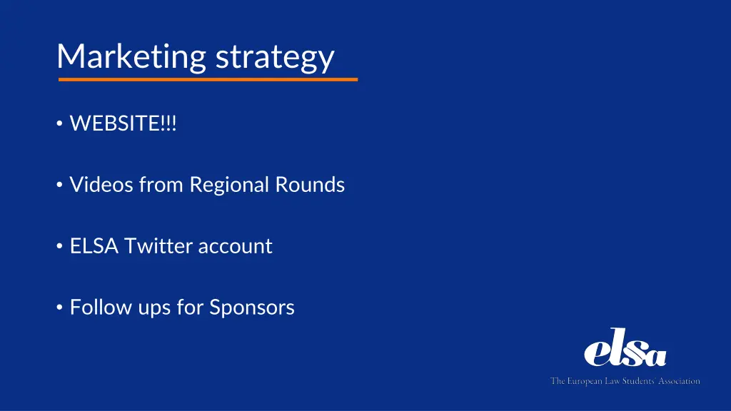 marketing strategy