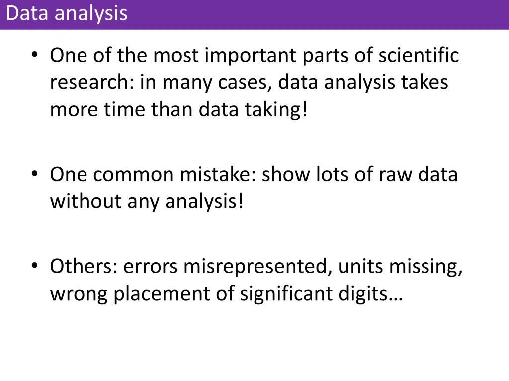 data analysis