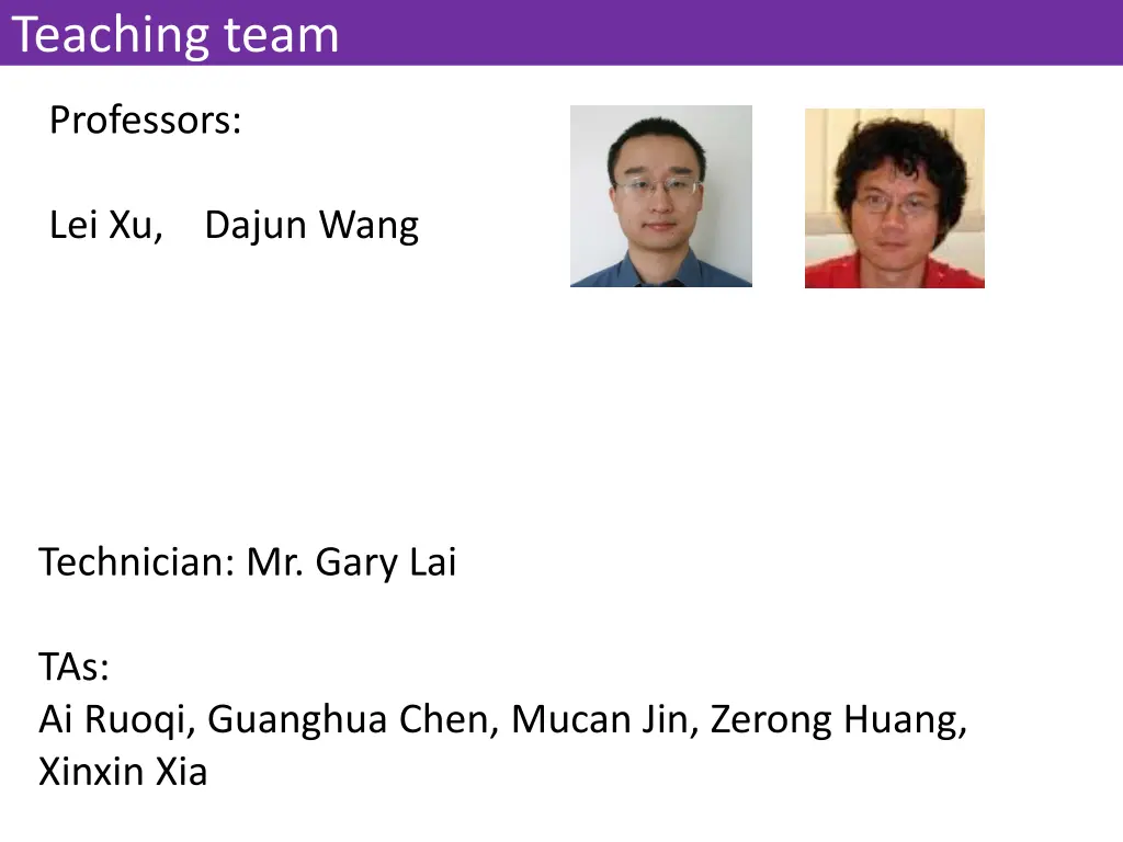 teaching team