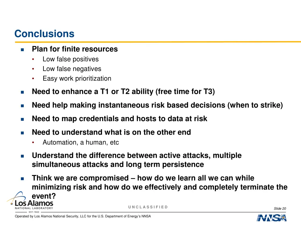 conclusions