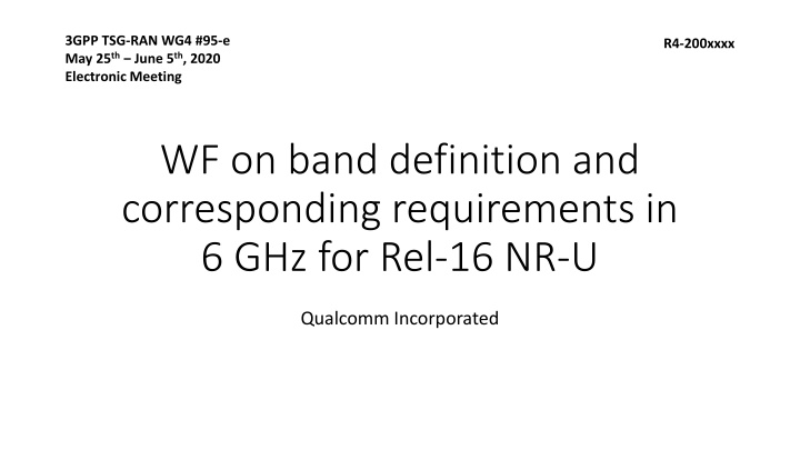 3gpp tsg ran wg4 95 e may 25 th june 5 th 2020