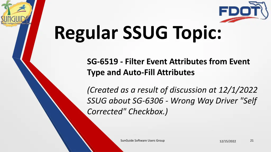 regular ssug topic