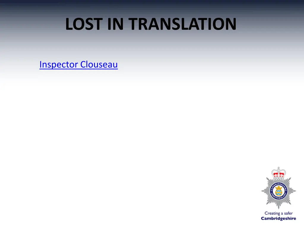 lost in translation