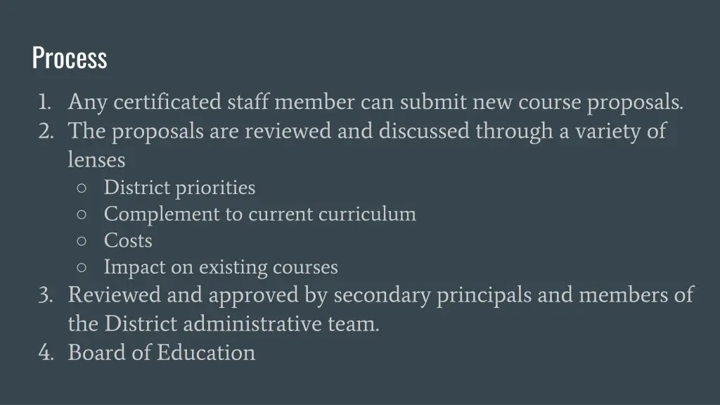 process 1 any certificated staff member