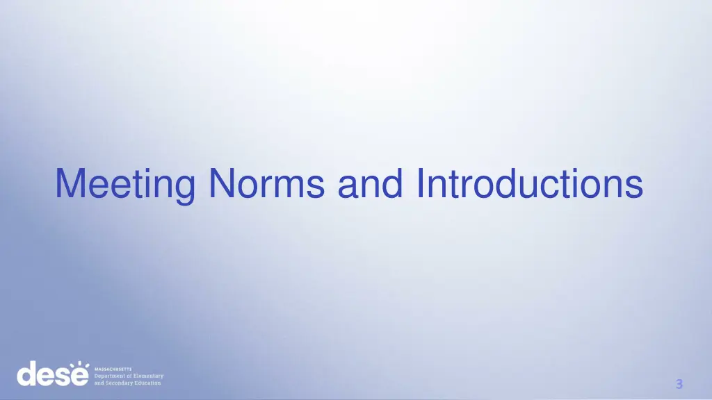 meeting norms and introductions