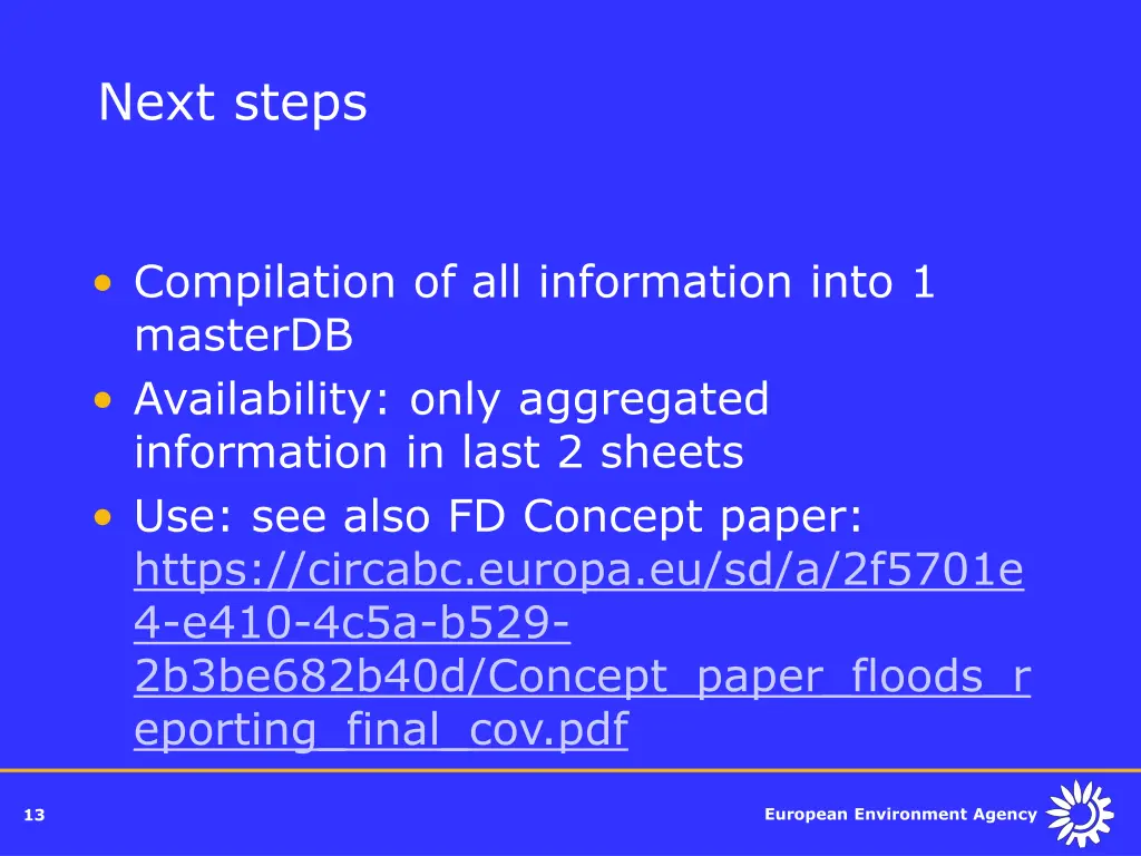 next steps