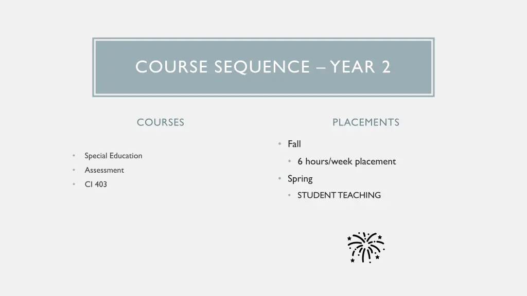 course sequence year 2