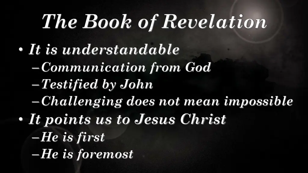 the book of revelation 3