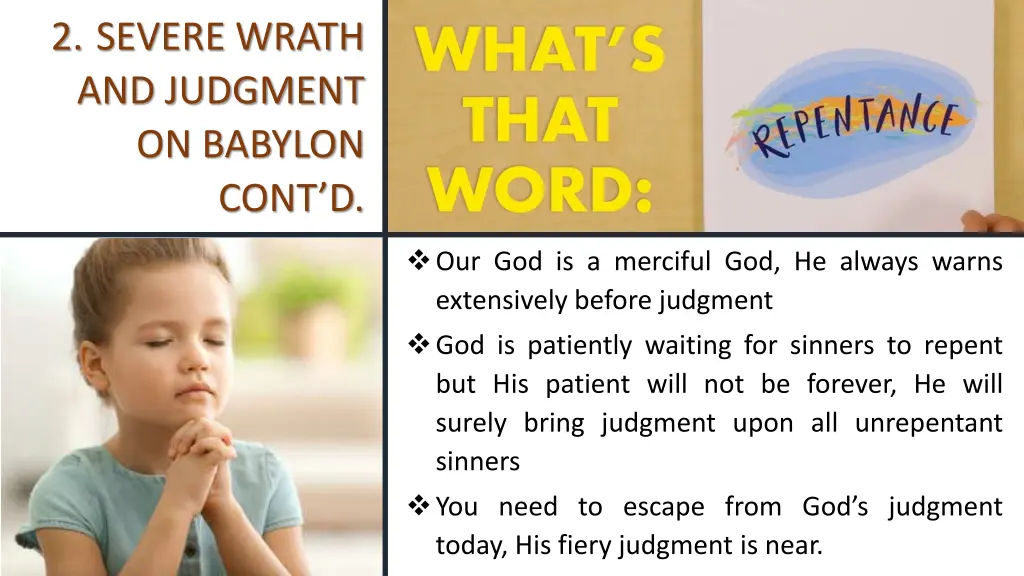 2 severe wrath and judgment on babylon