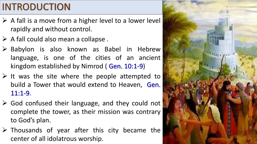 introduction a fall is a move from a higher level