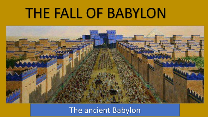 the fall of babylon