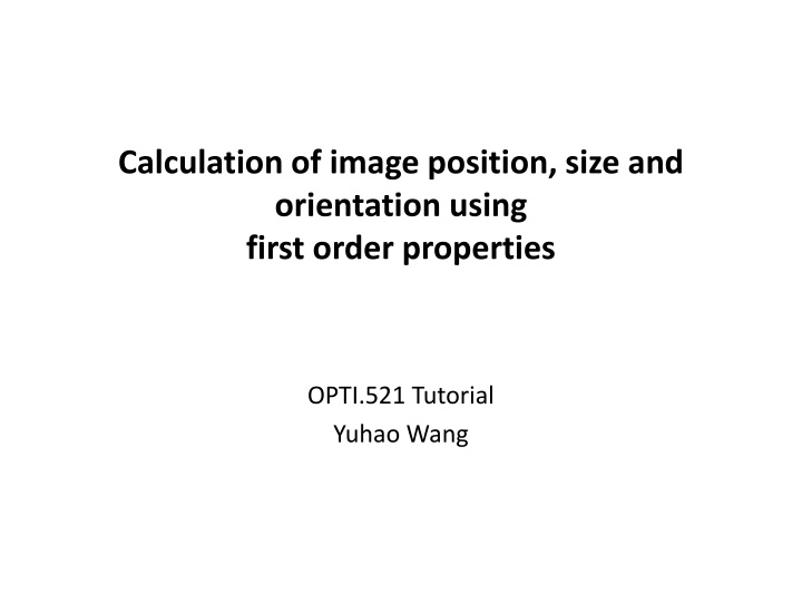 calculation of image position size