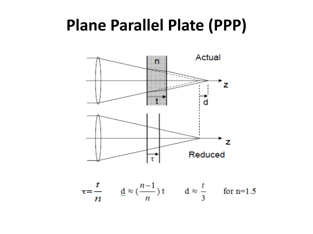 plane parallel plate ppp