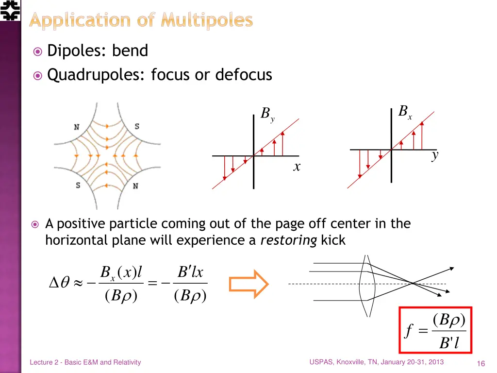 application of multipoles