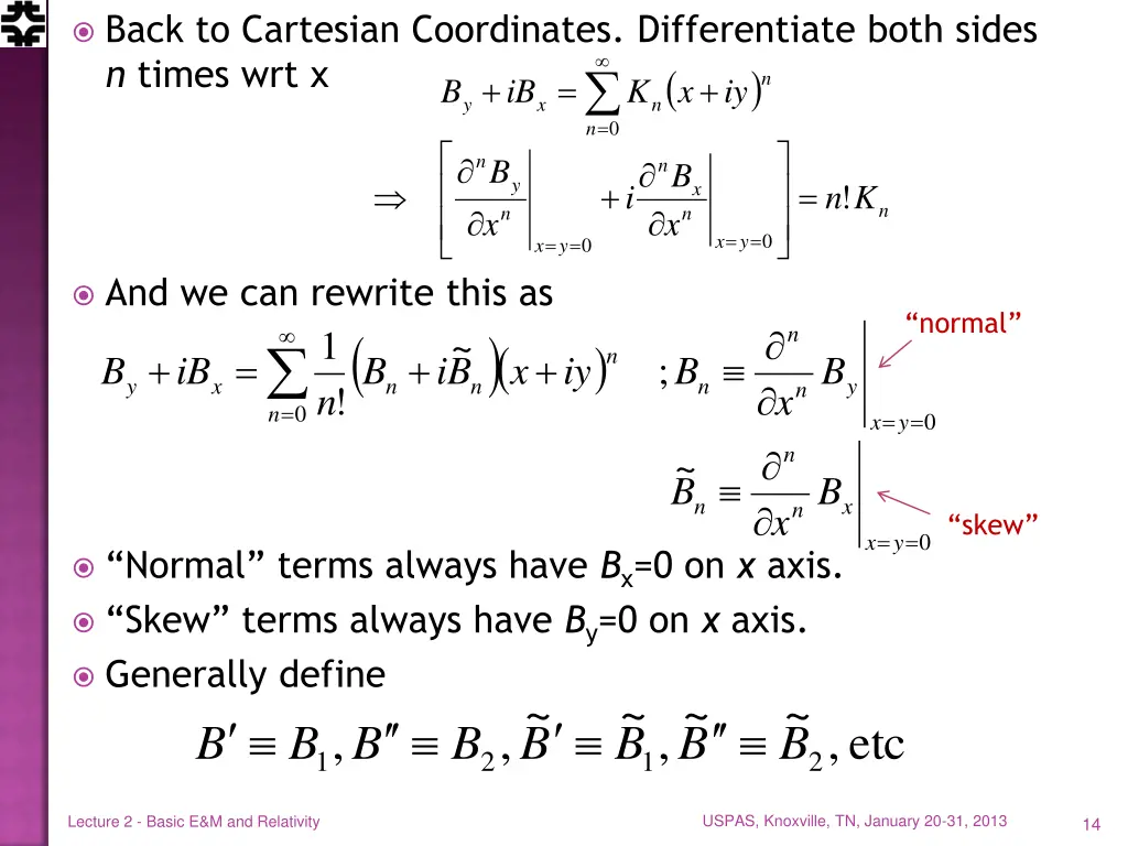 back to cartesian coordinates differentiate both
