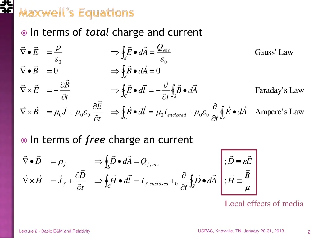 maxwell s equations