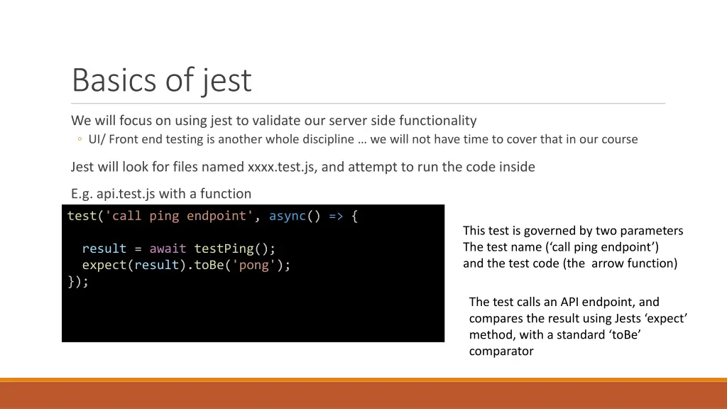 basics of jest