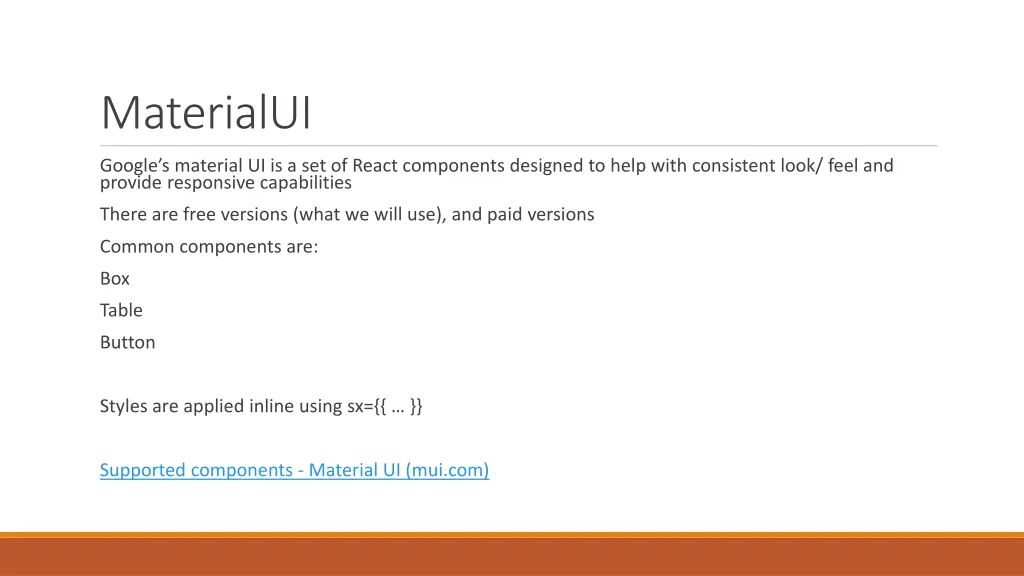 materialui