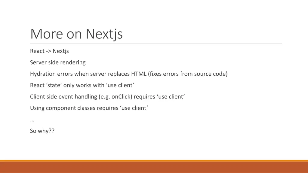 more on nextjs