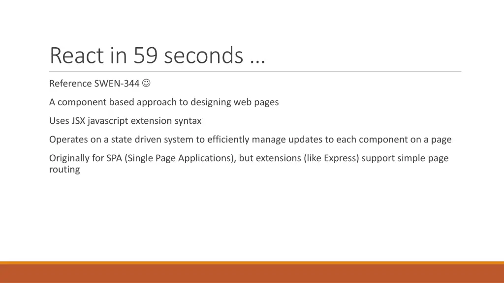 react in 59 seconds