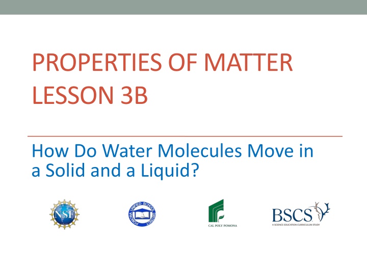properties of matter lesson 3b