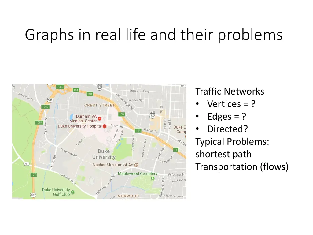 graphs in real life and their problems