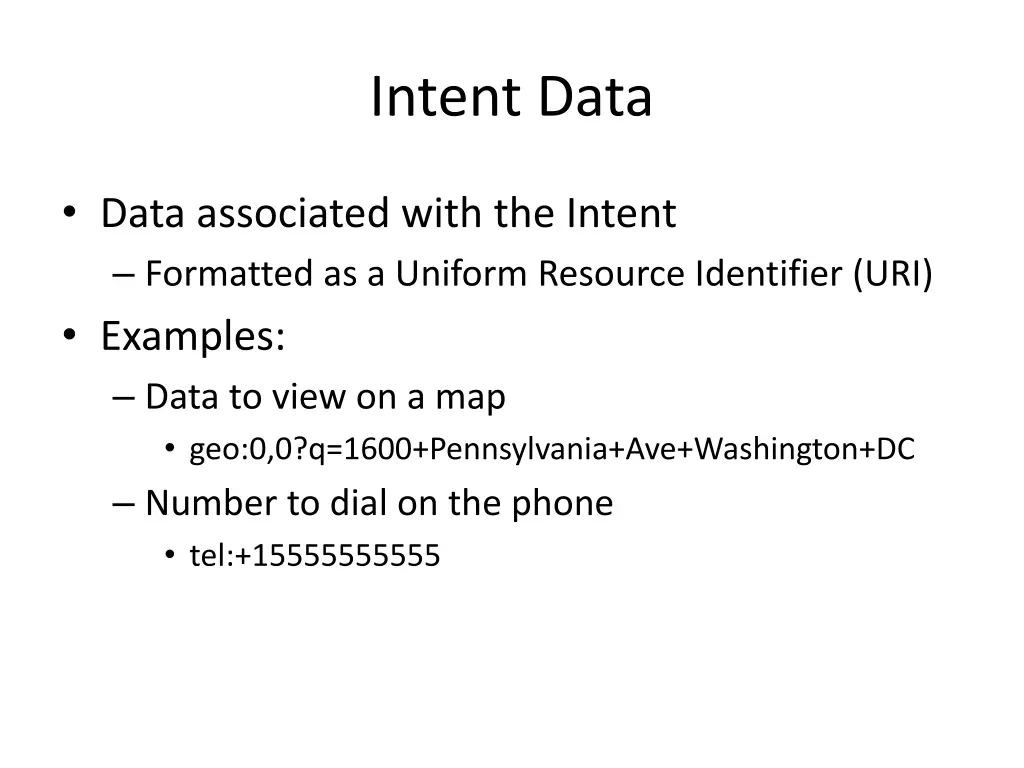 intent data
