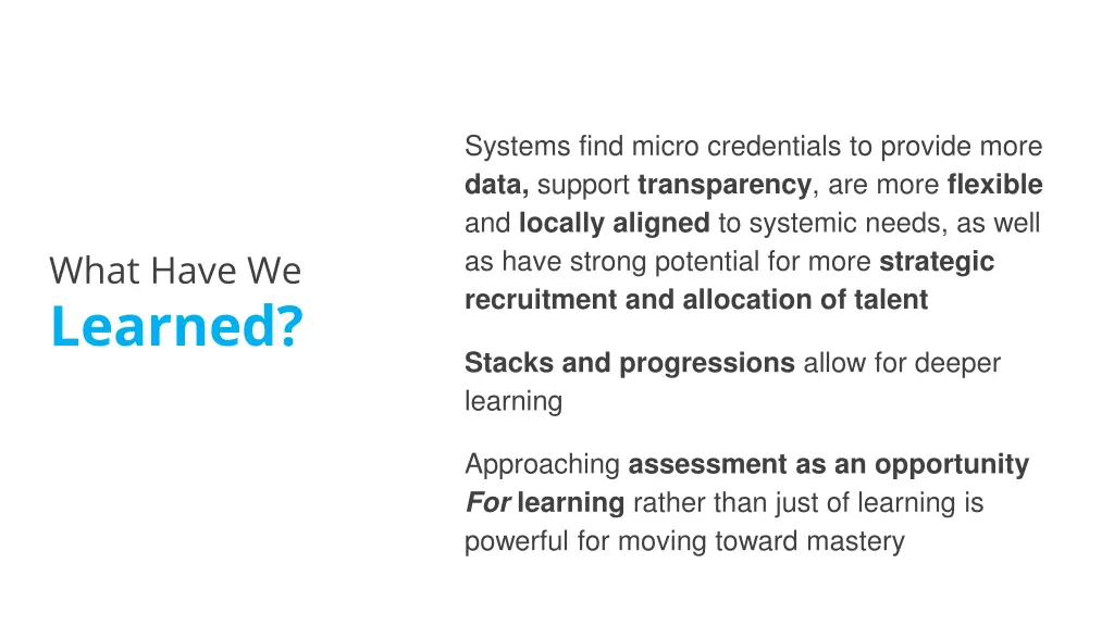 systems find micro credentials to provide more