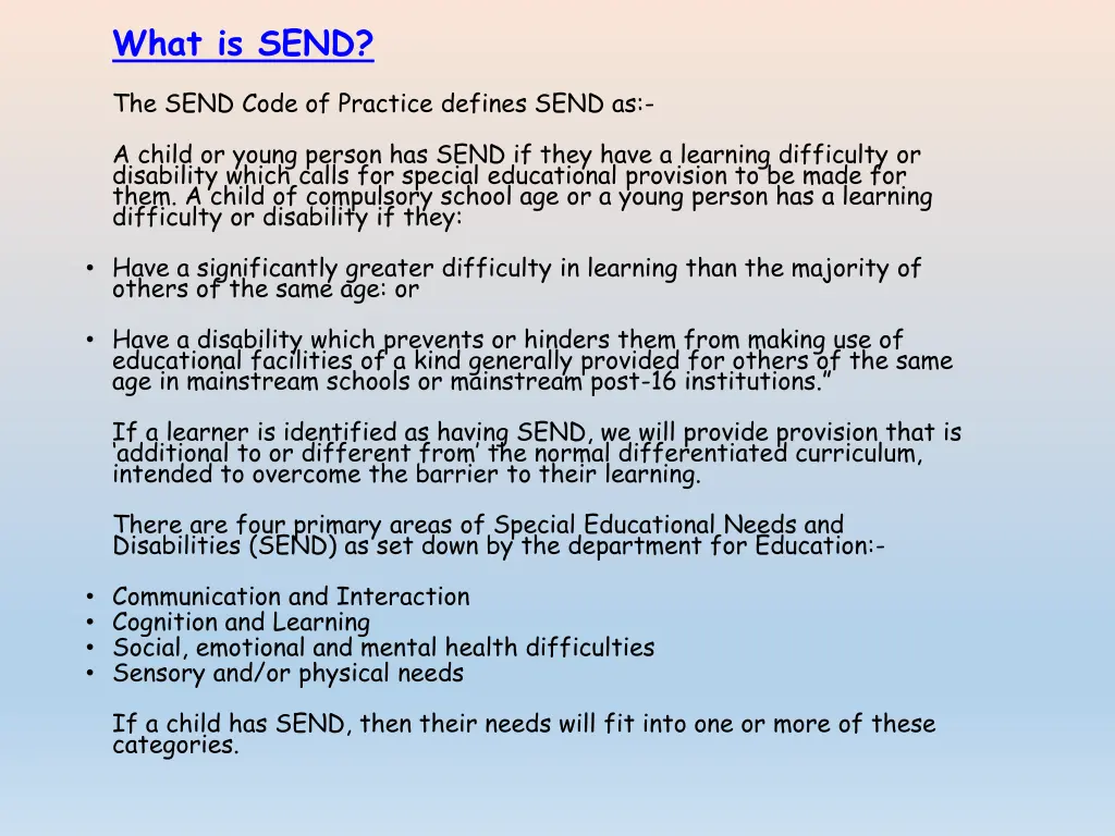 what is send