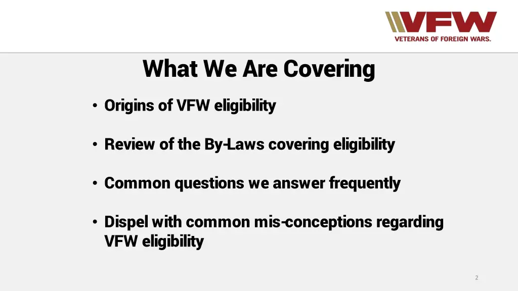 what we are covering