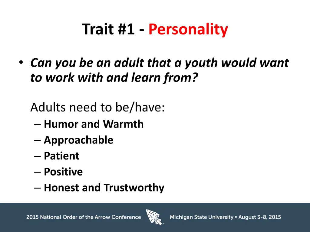 trait 1 personality