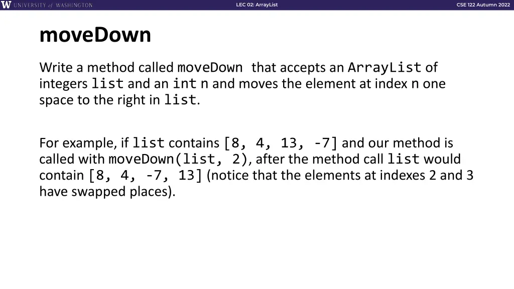 lec 02 arraylist 14
