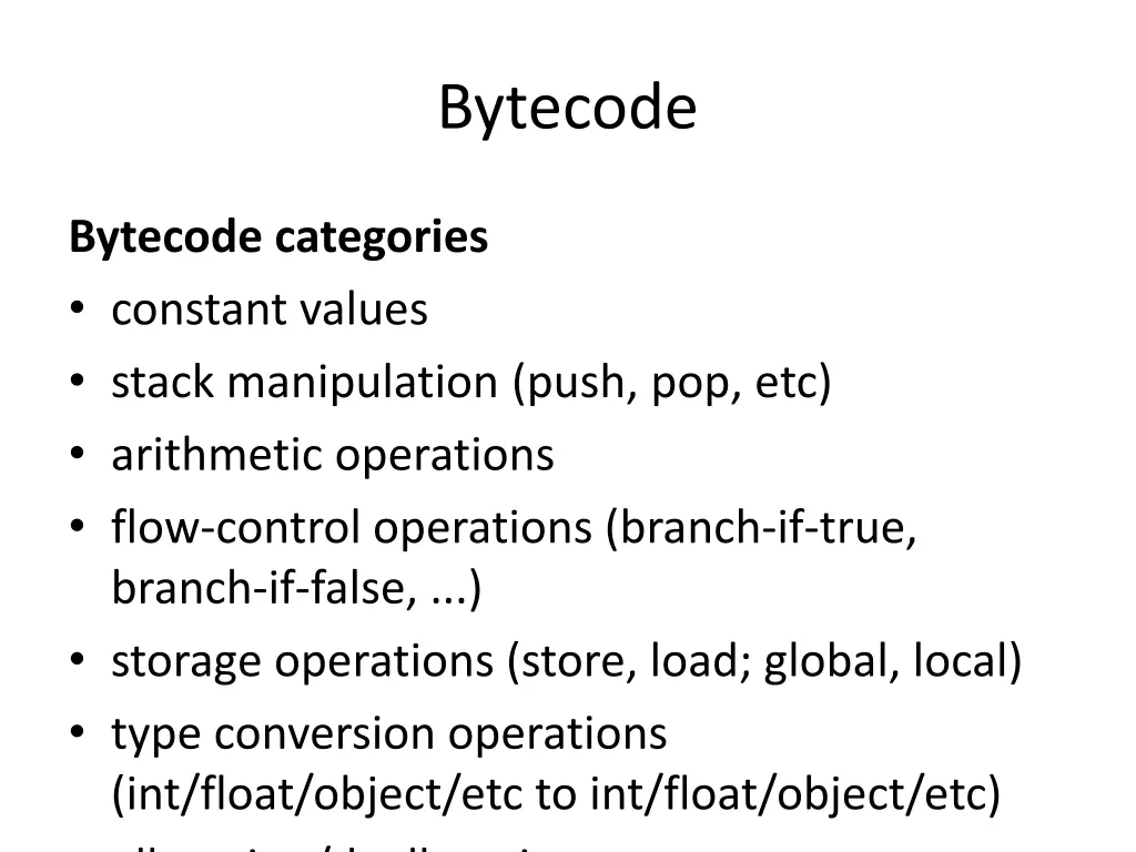 bytecode 1